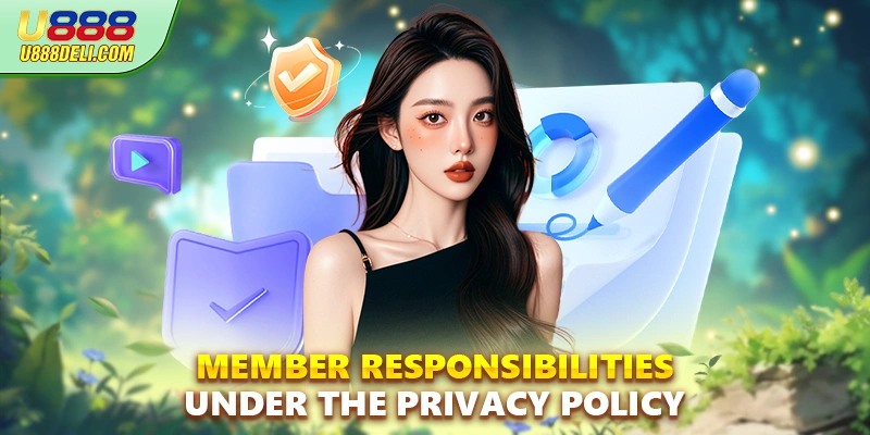 Member responsibilities under the privacy policy