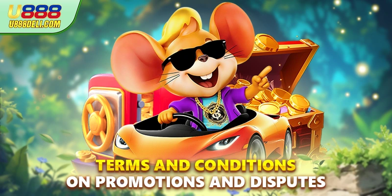 Terms and conditions on promotions and disputes
